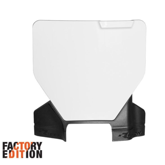 Табела за номер RACETECH Factory Front Number Plate Husqvarna 23-25 (White/Black)