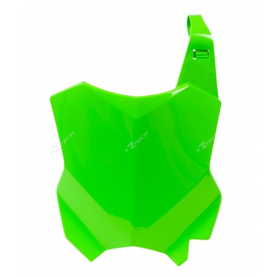 Табела за номер RACETECH Front Number Plate Neon Green Kawasaki KXF 250 17-21 / 450 16-23