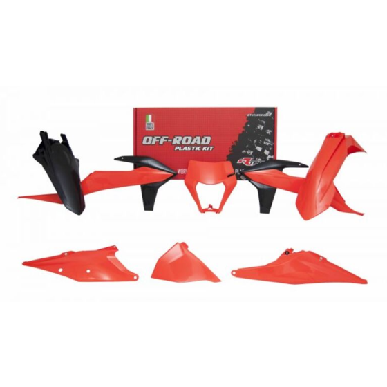 Комплект пластмаси RACETECH Plastic Kit 6 pcs KTM 20-23 (Orange/Black)