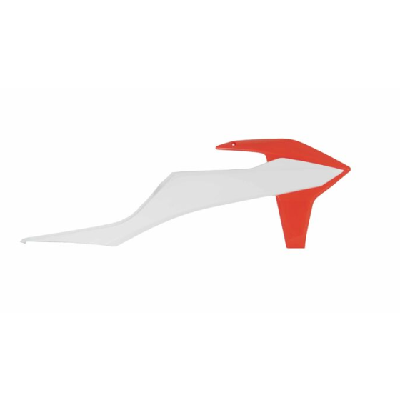 Пластмасови капаци за радиатор RACETECH Radiator Cover KTM 20-23 (White/Orange)
