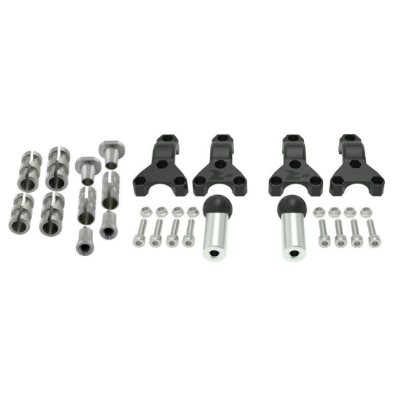 Монтажен комплект за протектори за кормило RACETECH Spheric Fitting Kit Hand Guard Ø22/28,6mm - universal