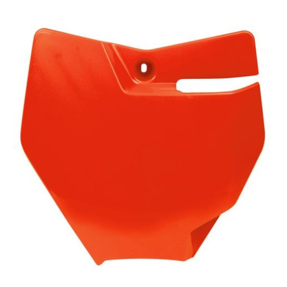 Табела за номер RACETECH Front Number Plate KTM SX 85 18-24 (Orange)