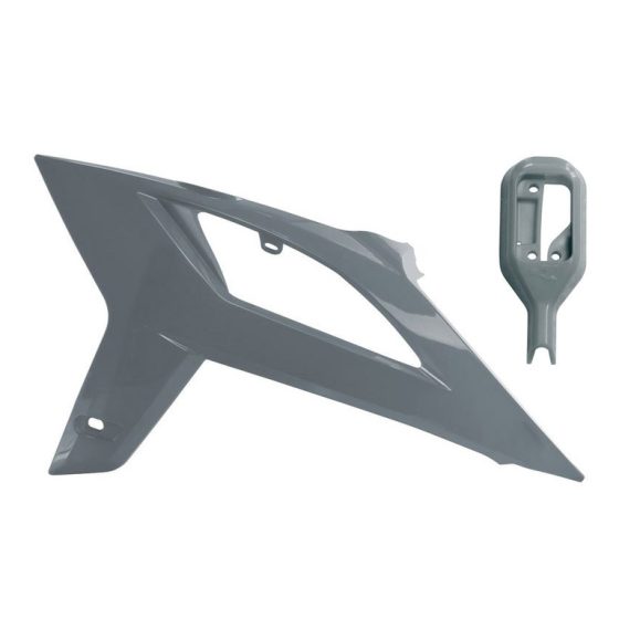 Пластмасови капаци за радиатор RACETECH Front Plate Grey BETA RR