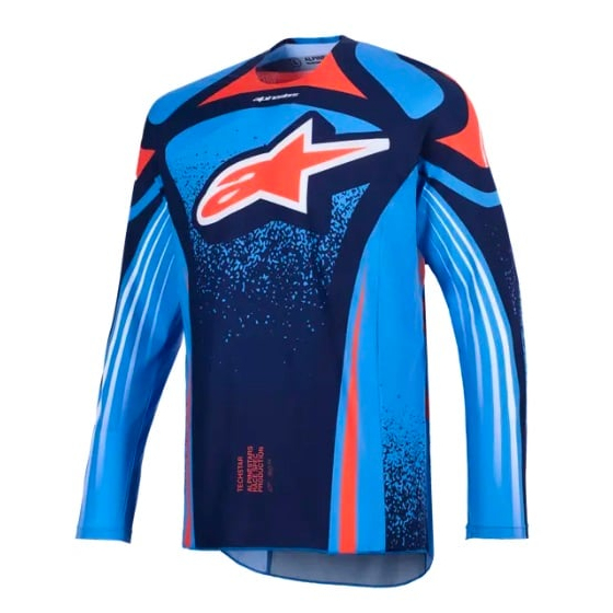 Мотокрос джърси Alpinestars TECHSTAR NOMUR NAVY/ОRANGE/BLUE