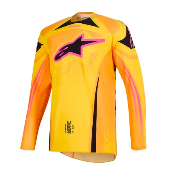 Мотокрос джърси Alpinestars TECHSTAR NOMUR ORANGE/YELLOW/PINK