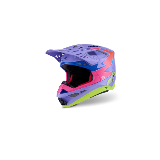 Мотокрос каска ALPINESTARS S-M10 JETT PURPLE/PINK
