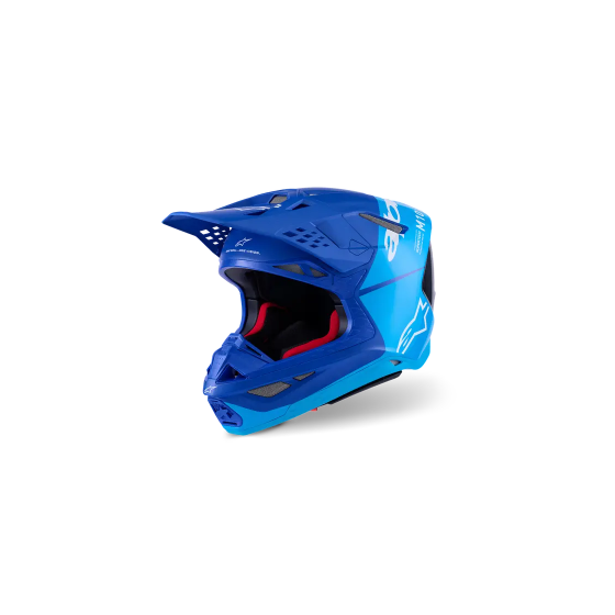 Мотокрос каска ALPINESTARS S-M10 FLOOD BLUE/BLK-CARB