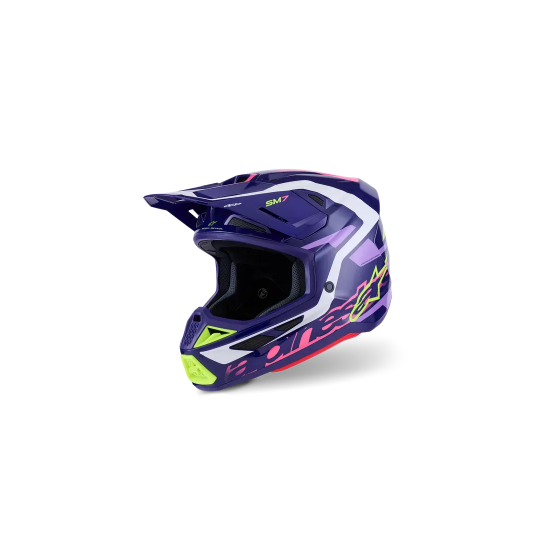 Мотокрос каска ALPINESTARS SM7 DEED PURPLE/PINK