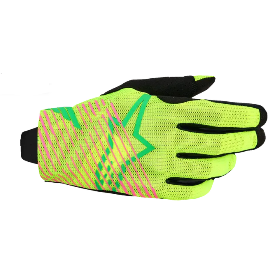 Мотокрос ръкавици ALPINESTARS RADAR PRO GRN/YELL/PNK FL