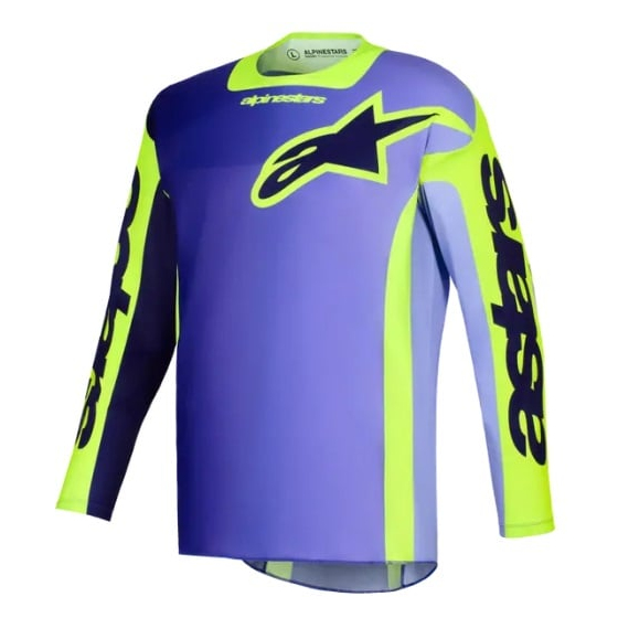 Мотокрос джърси Alpinestars Racer Portl PURPLE/YELLOW