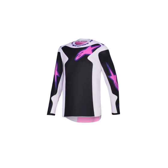 Мотокрос джърси Alpinestars FLUID GRID BLACK/GREY/PURPLE