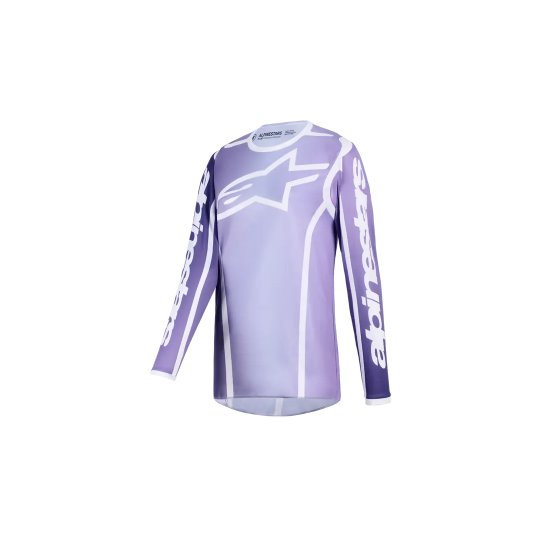 Дамско мотокрос джърси Alpinestars FLUID APEX VIOLET/WHIТЕ