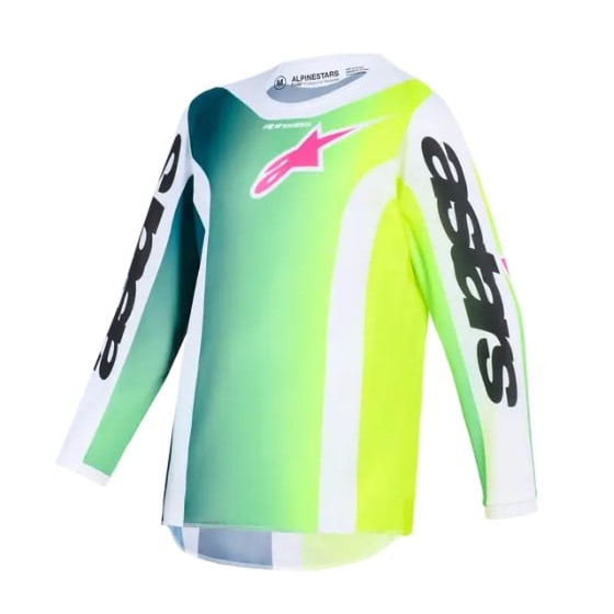 Детско мотокрос джърси Alpinestars FLUID PORTL GREEN/WHITE/BLACK