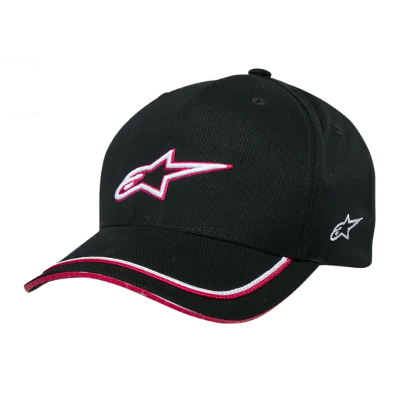 Шапка ALPINESTARS CRV BILL SNP ASCENSION BLACK/RED