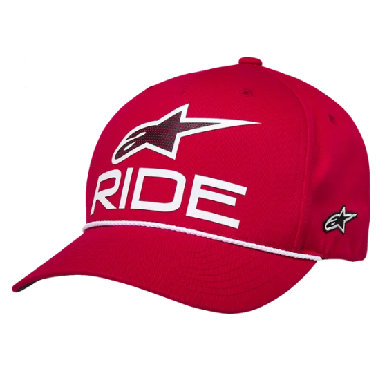 Шапка ALPINESTARS CRV BILL SNP RIDE COMP RED/WHITE