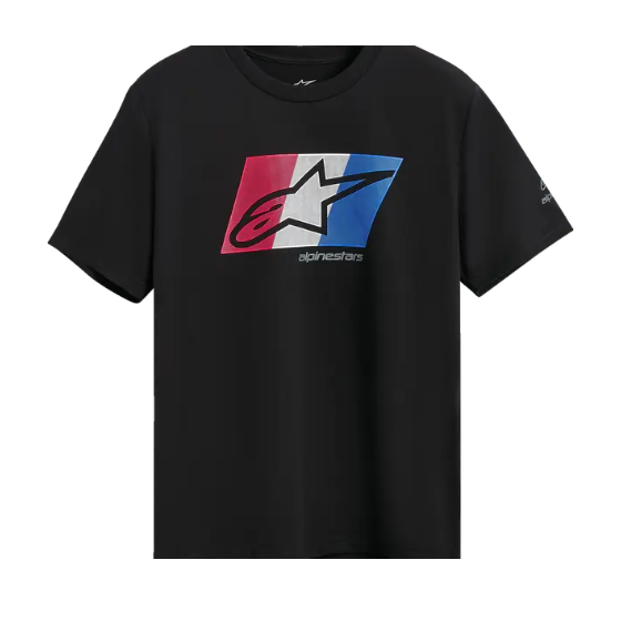 Мото тениска ALPINESTARS SS CSF GLOBAL BLACK/RЕD/WHITEH/BLUE