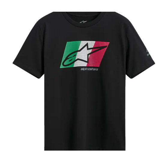 Мото тениска ALPINESTARS SS CSF GLOBAL BLACK/GREEN/WHITEH/RED