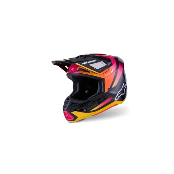 Мотокрос каска ALPINESTARS SM7 RISE BLK/YL/PINK