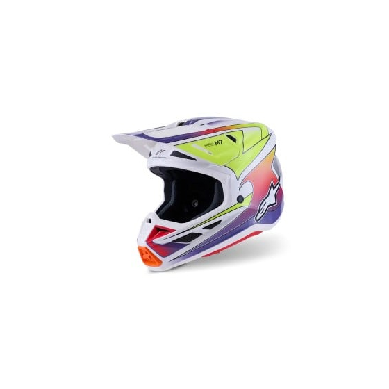 Мотокрос каска ALPINESTARS SM7 FUSE WHT/YL/PU
