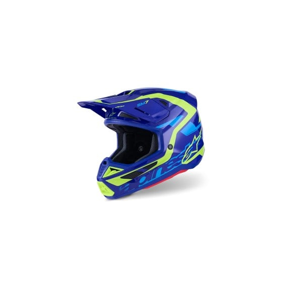 Мотокрос каска ALPINESTARS SM7 DEED BLUE/YEL