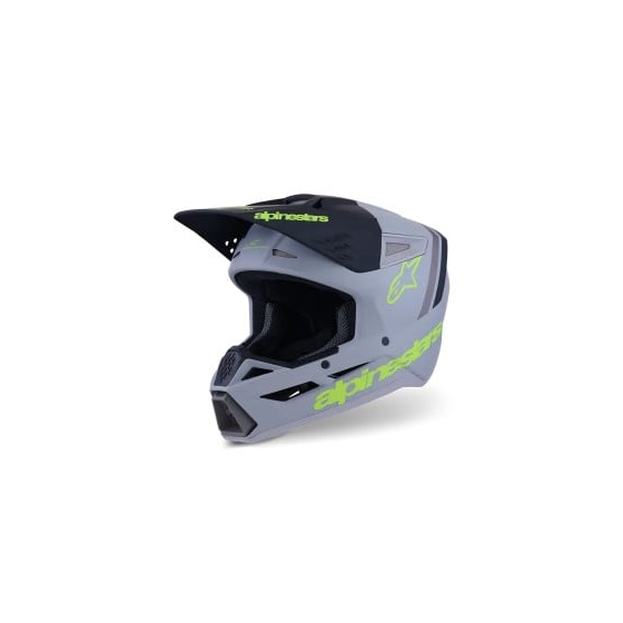 Мотокрос каска ALPINESTARS SM3 RADIUM GRAY/BLK/YL