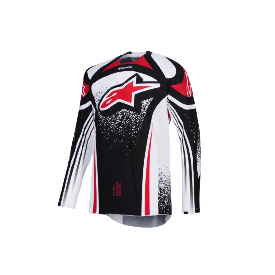 Мотокрос джърси Alpinestars TECHSTAR NOMUR BLACK/WHITE/RED