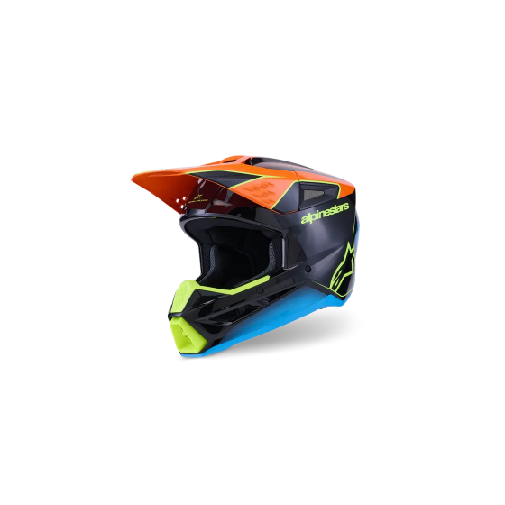Мотокрос каска ALPINESTARSSM3 FRAY BLACK/ORANGE/YELLOW