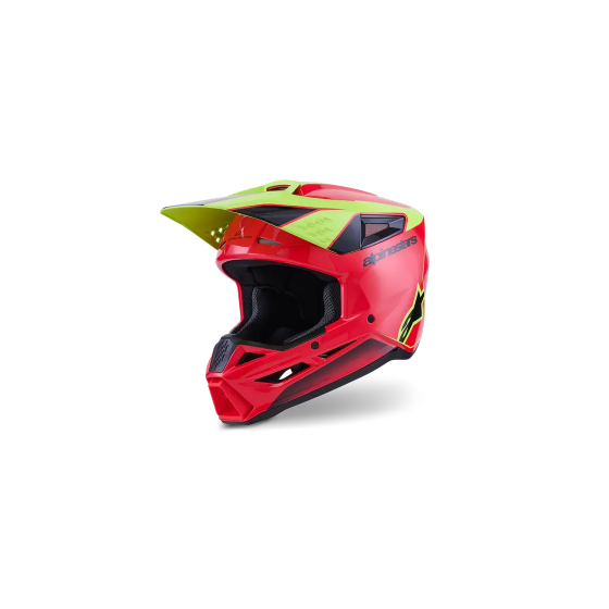 Мотокрос каска ALPINESTARS SM3 FRAY RED/YELLOW/BLACK