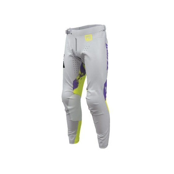 Мотокрос брич THOR LAUNCHMODE BLEACH GRAY/ACID