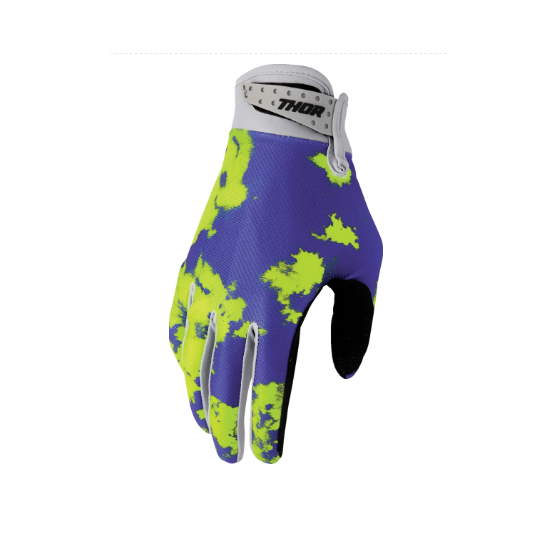Mотокрос ръкавици THOR LAUNCHMODE BLEACH GRAY/ACID