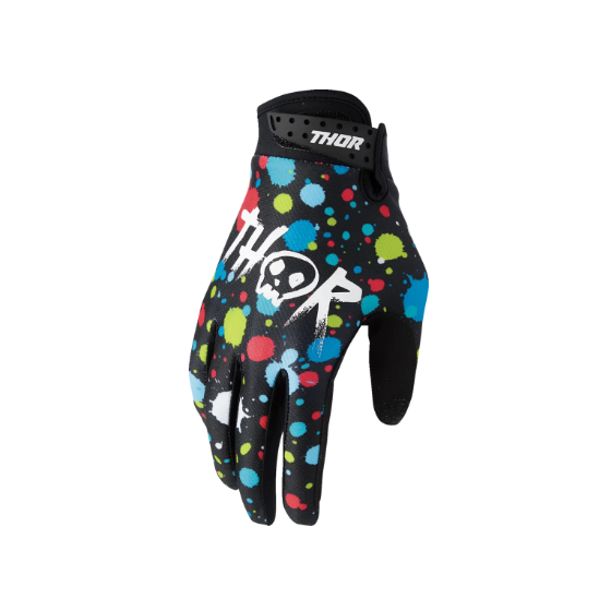 Детски мотокрос ръкавици LAUNCHMODE SPLAT BLACK