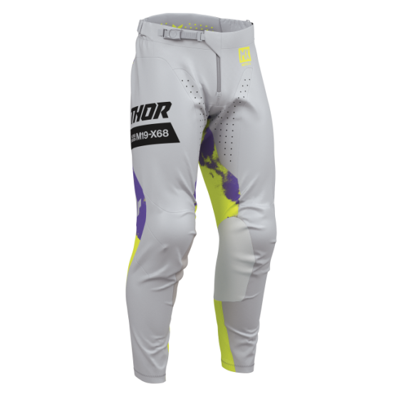 Мотокрос брич THOR LAUNCHMODE BLEACH GRAY/ACID