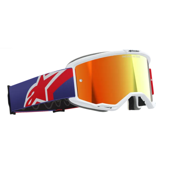 Мотокрос очила ALPINESTARS VISION 5 CORP RED/PURPLE MIRROR RED