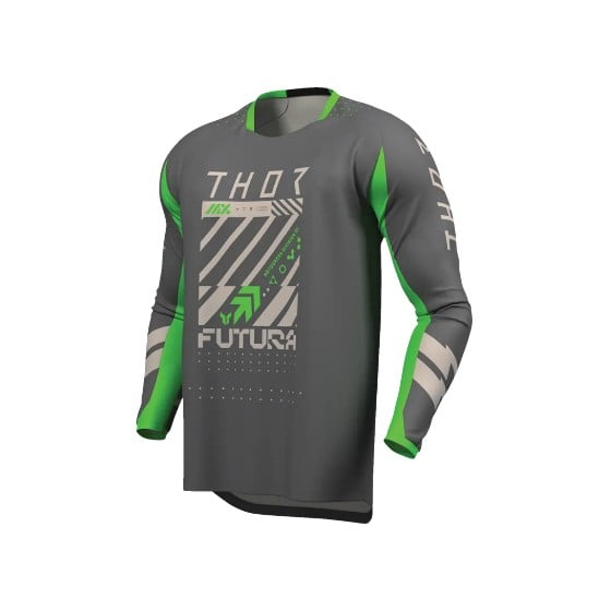 Мотокрос джърси THOR LAUNCHMODE FUTURA CHAR/GRN