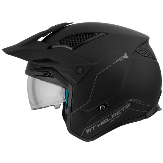 Каска MT DISTRICT SV S SOLID A1 BLACK MATT