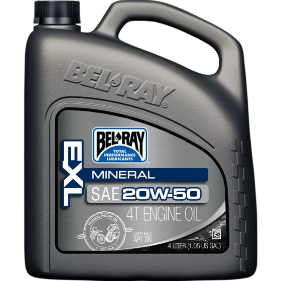 Масло BEL-RAY EXL MINERAL 4T 20W-50 4L