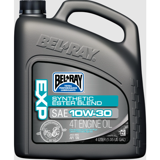 Масло BEL-RAY EXP Synthetic Ester Blend 4T 10W-30 4L