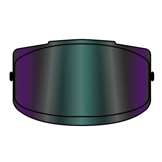 Иридиев визьор за AIroh Helios - Rainbow