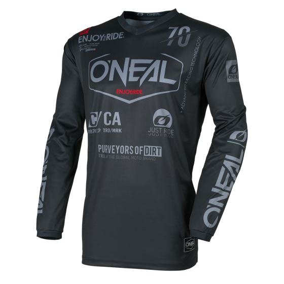 Мотокрос блуза O`NEAL ELEMENT BRAND BLACK/GRAY V.26