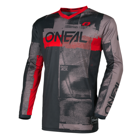 Мотокрос блуза O`NEAL ELEMENT ROLLER GRAY/RED V.26