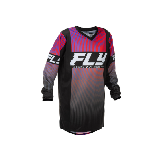 Детска мотокрос блуза FLY RACING F-16 Youth - Black/Red/Purple