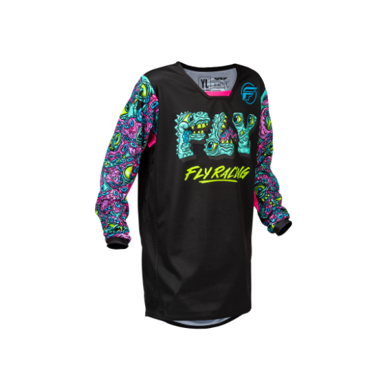 Детска мотокрос блуза FLY RACING Kinetic Mutant Youth - Black/Multi