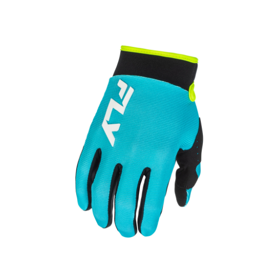 Мотокрос ръкавици FLY RACING F-16 - Aqua/Black/White