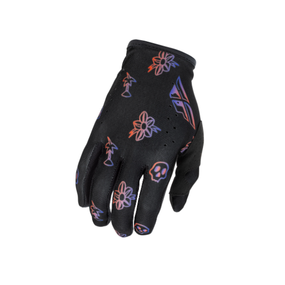 Детски мотокрос ръкавици FLY RACING Lite Outline Special Edition - Black/Red/Purple