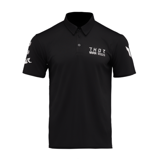 Мото тениска THOR POLO CORPO BLACK