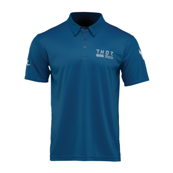 Мото тениска THOR POLO CORPO STORM BLUE