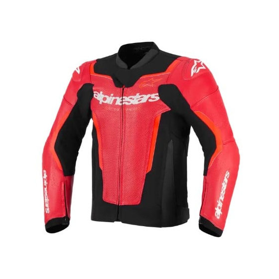 Кожено яке ALPINESTARS GP FORCE V2 AIR RED/FLUO