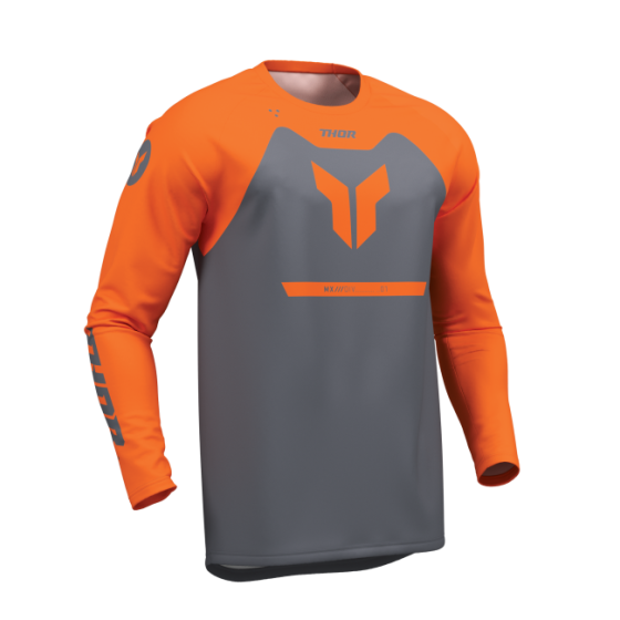 Мотокрос джърси THOR RIDEMODE MENACE ORANGE/CHAR