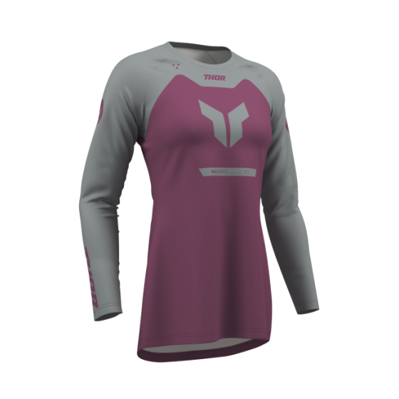 Дамско мотокрос джърси THOR RIDEMODE MENACE PURPLE/GRAY