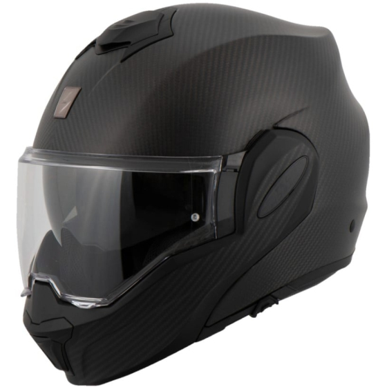 Модуларна каска SCORPION Exo-Tech Evo Carbon Solid Matt Black